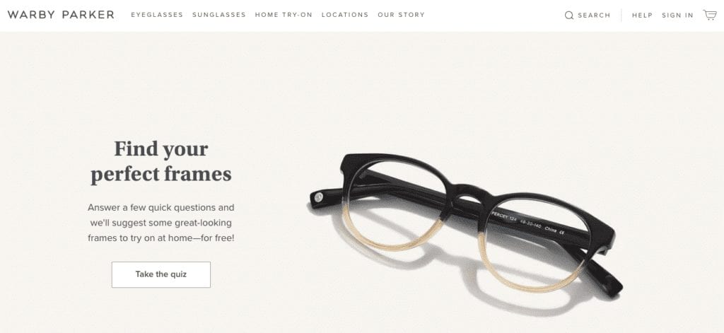 warby parker image Volunteer Card